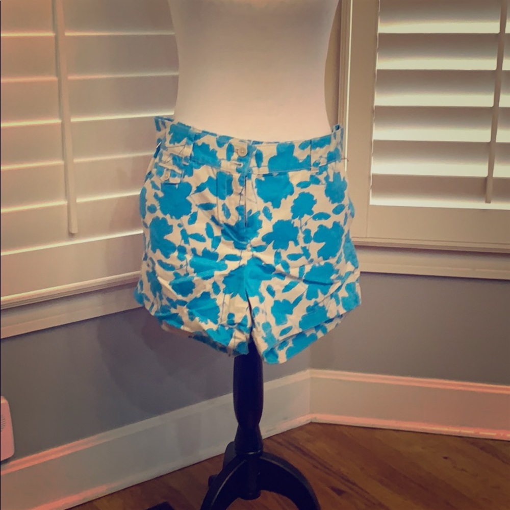 loft kabuki and blue chino like shorts